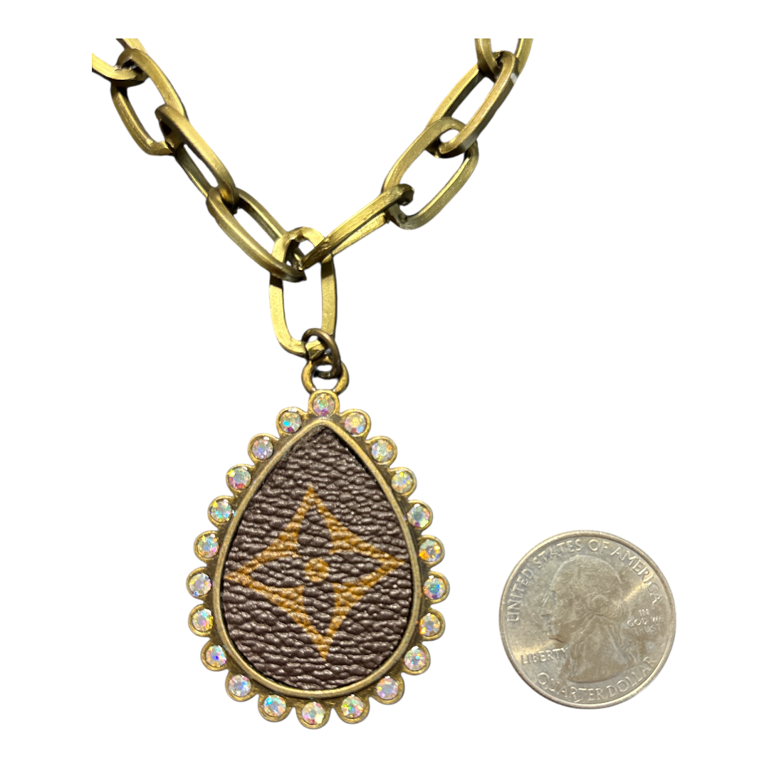 Teardrop Rhinestone Necklace