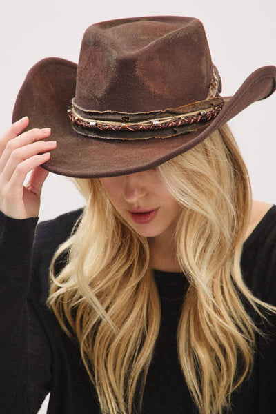 Betsy 2 in 1 Rustic Cowgirl/Fedora Hat