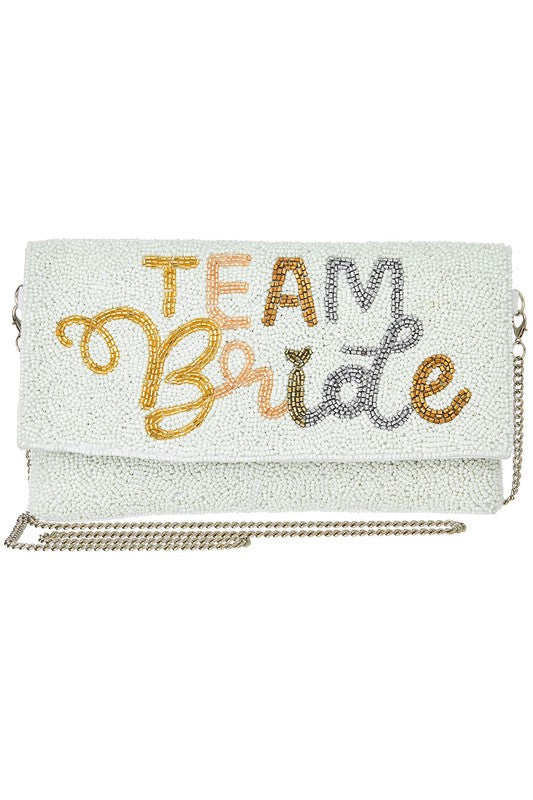 Beaded Team Bride Clutch