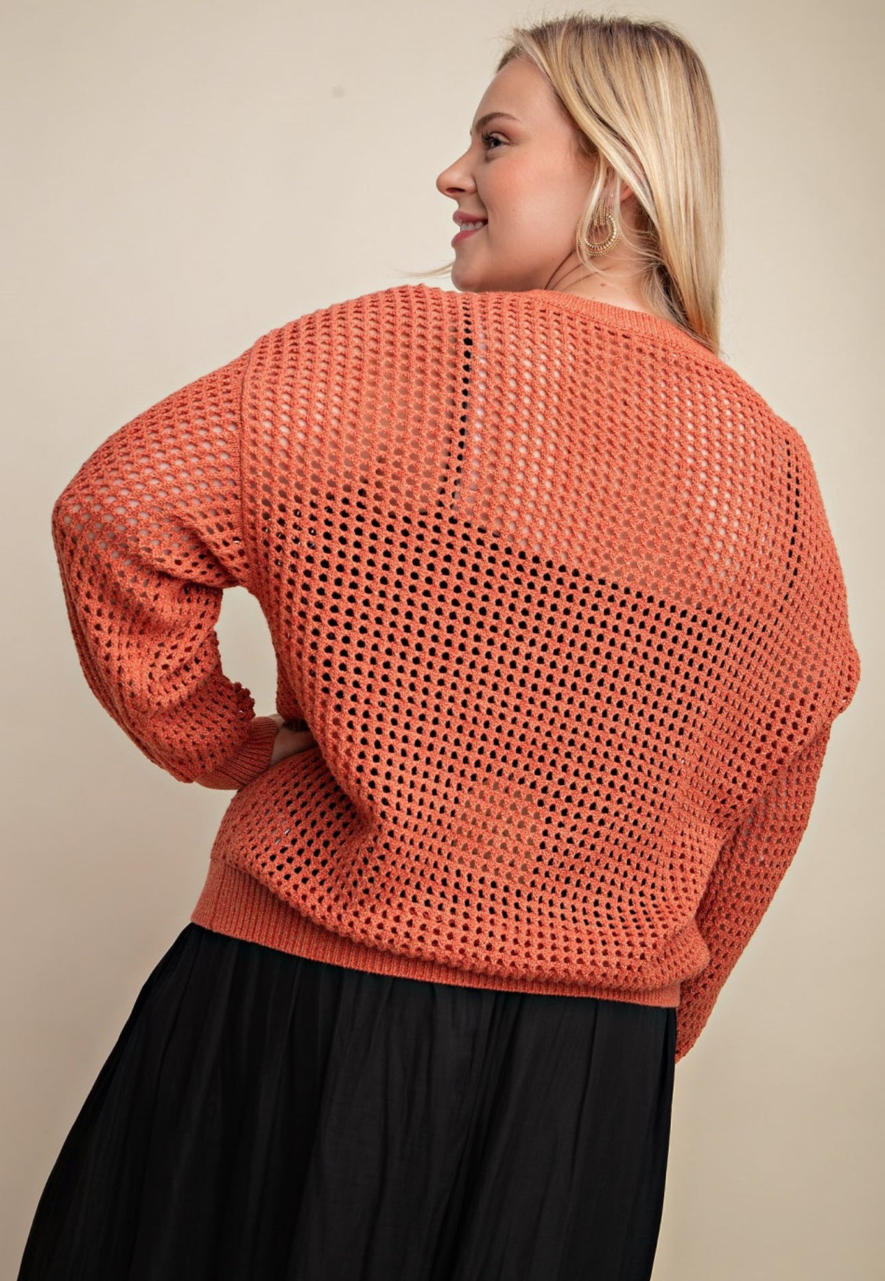 Fish Net Style Sweater