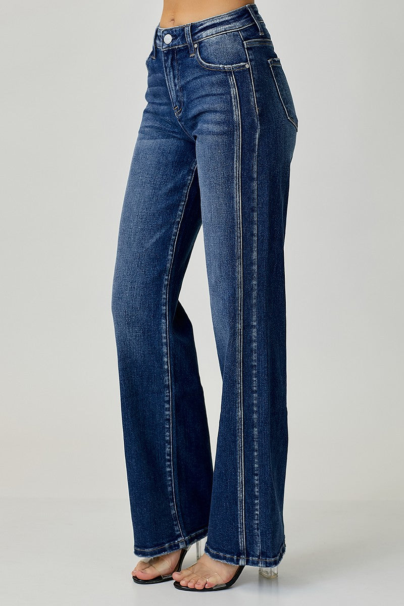 Plus Size Mid Rise Straight Jeans