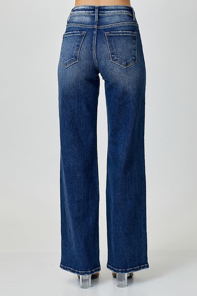 Plus Size Mid Rise Straight Jeans