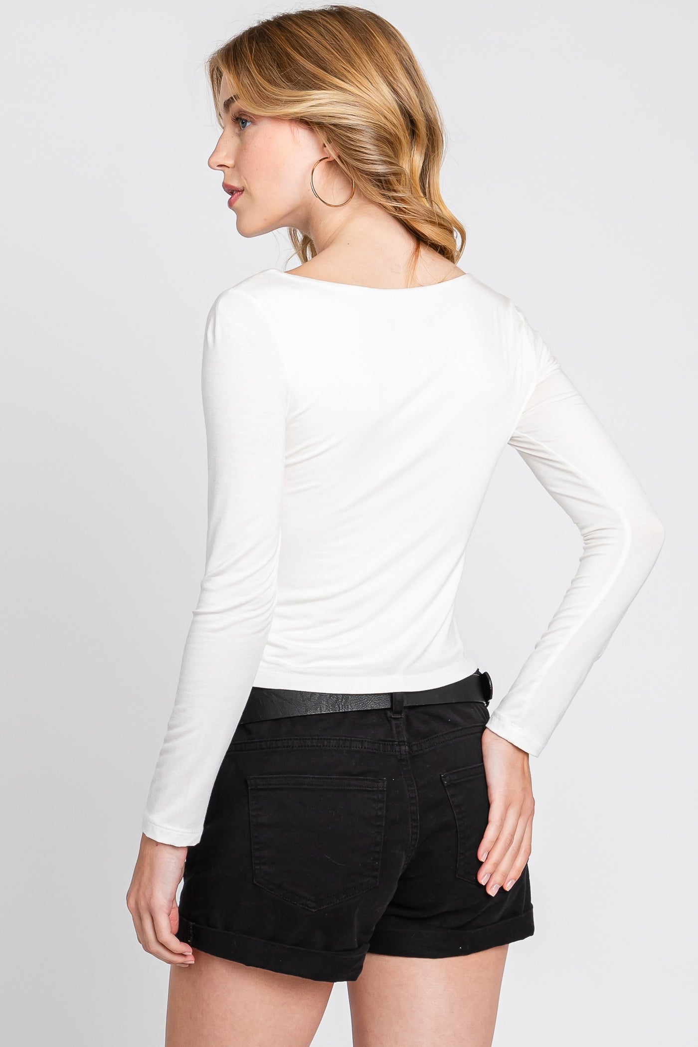 Double Layered Square Neck Basic top