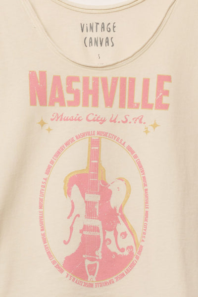 Nashville Music City Racerback Graphic Tank Top