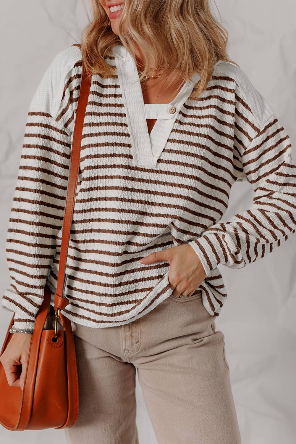 V Neck Hooded Long Sleeve Top