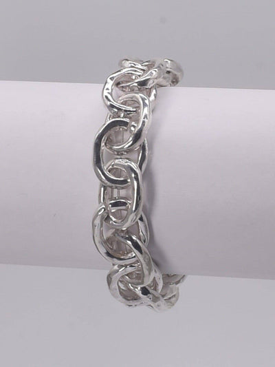 Link Chain Stretch Bracelet: Gold
