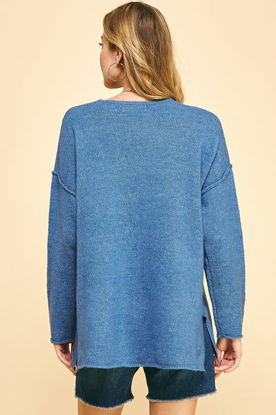 Soft V Neck Knit Sweater