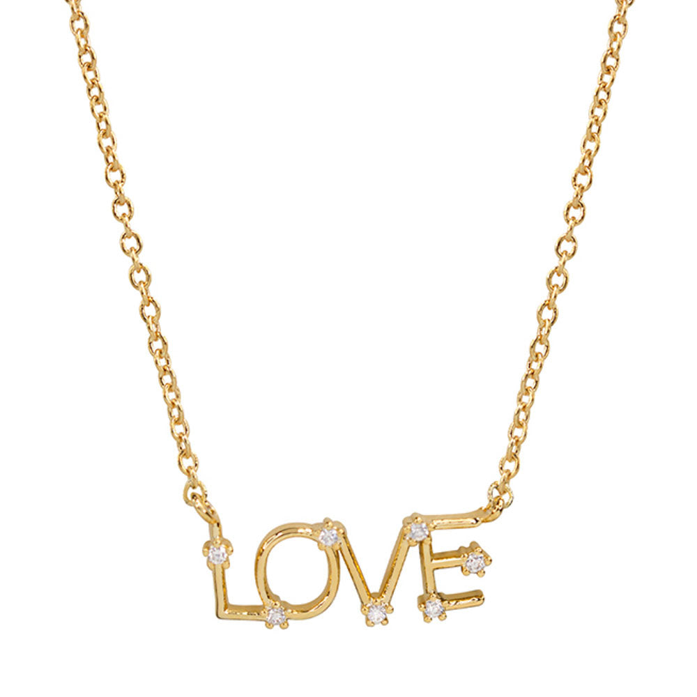 14K Gold Dipped 'Love' Necklace