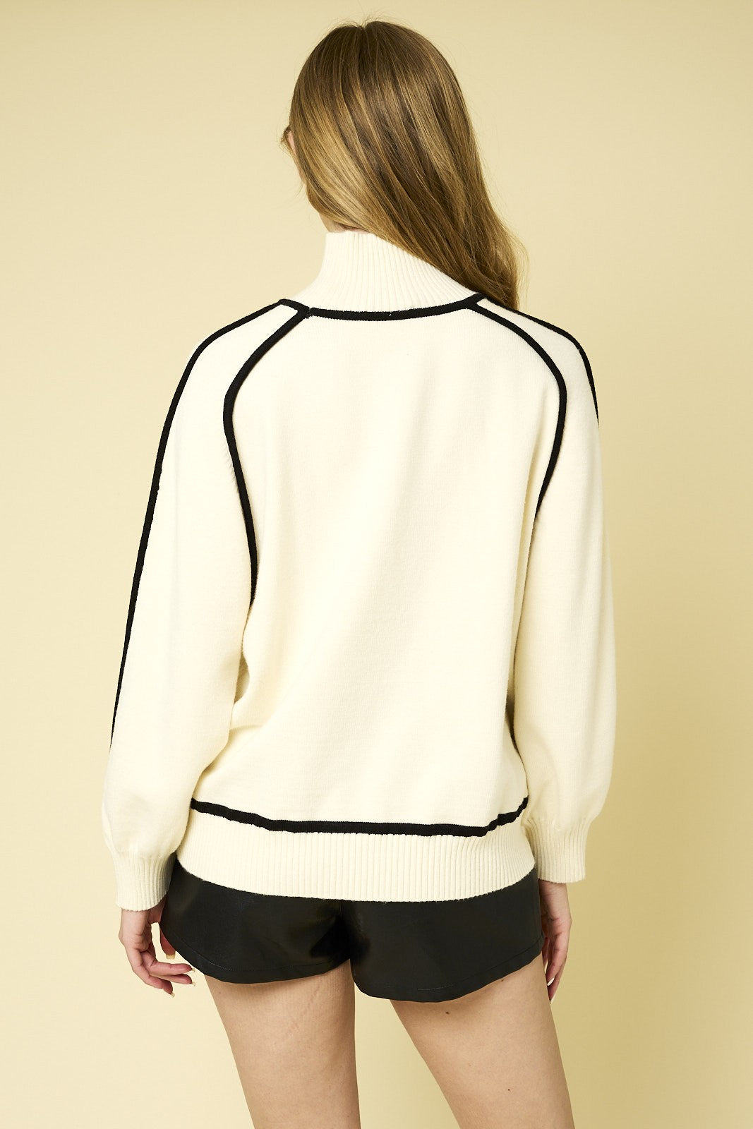 Long Sleeve Stitch Detail Sweater Top