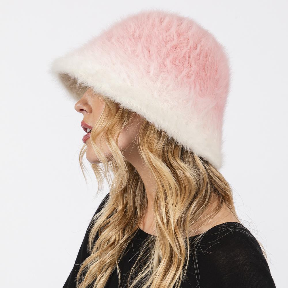 Gradient Color Fuzzy Hat