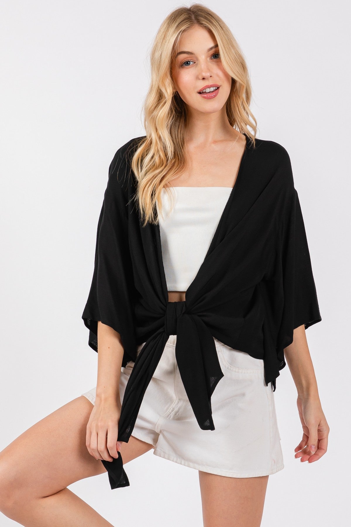 Three Quarter Kimono Cardigan