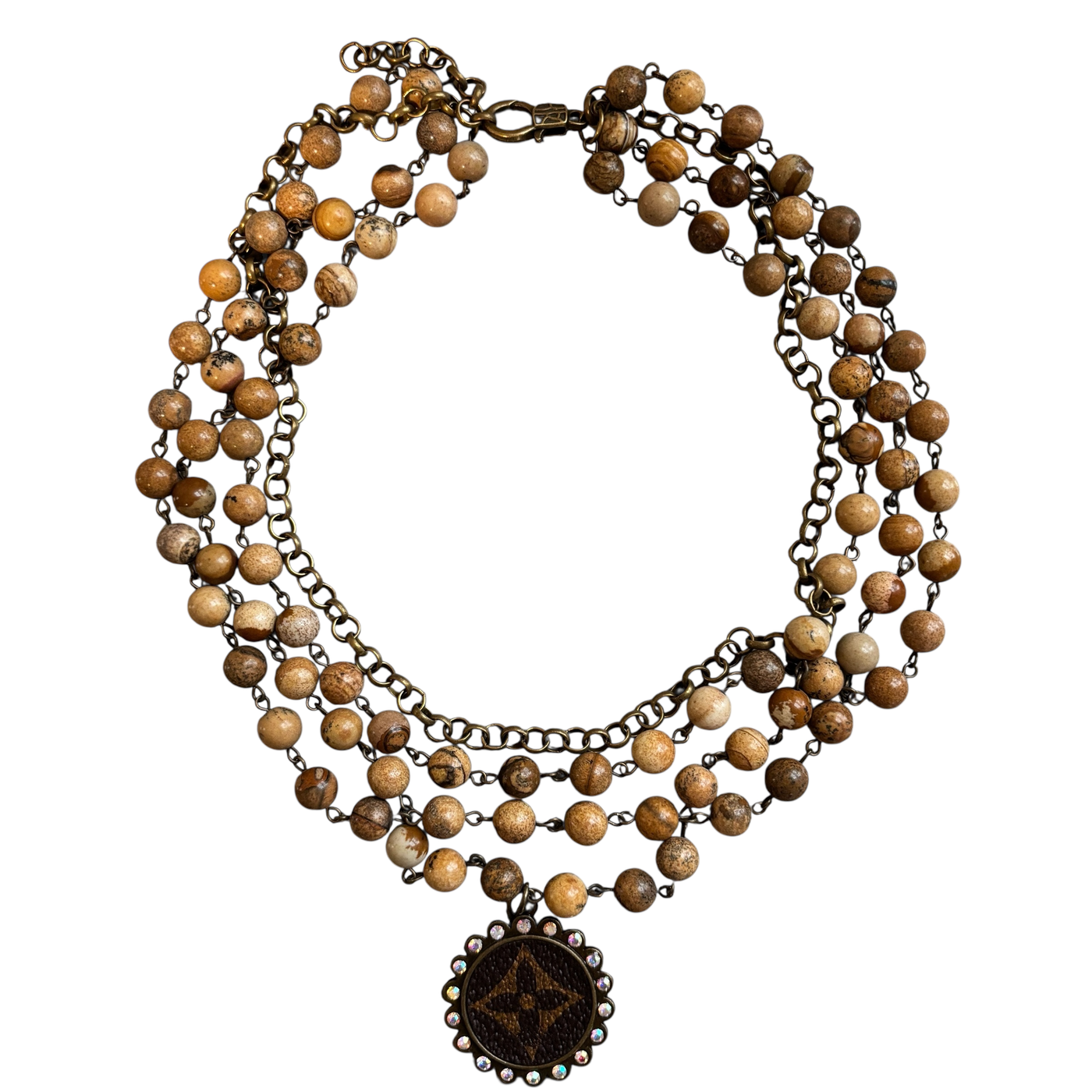 Natural Jasper Layered Necklace