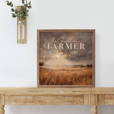 So God Made A Farmer With Landscape: 8x8