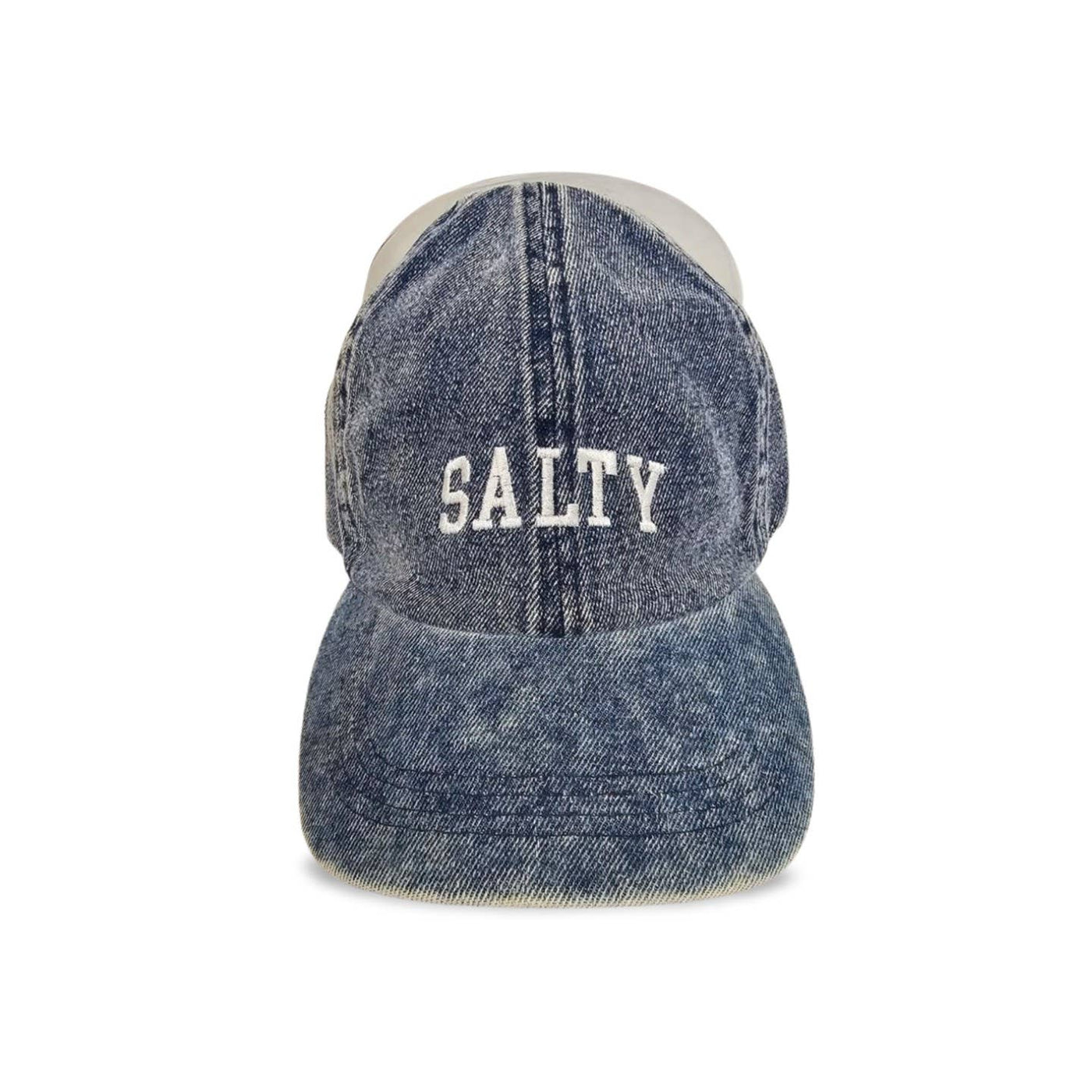 SALTY Embroidered Denim Baseball Cap