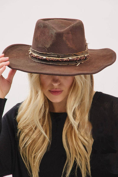 Betsy 2 in 1 Rustic Cowgirl/Fedora Hat