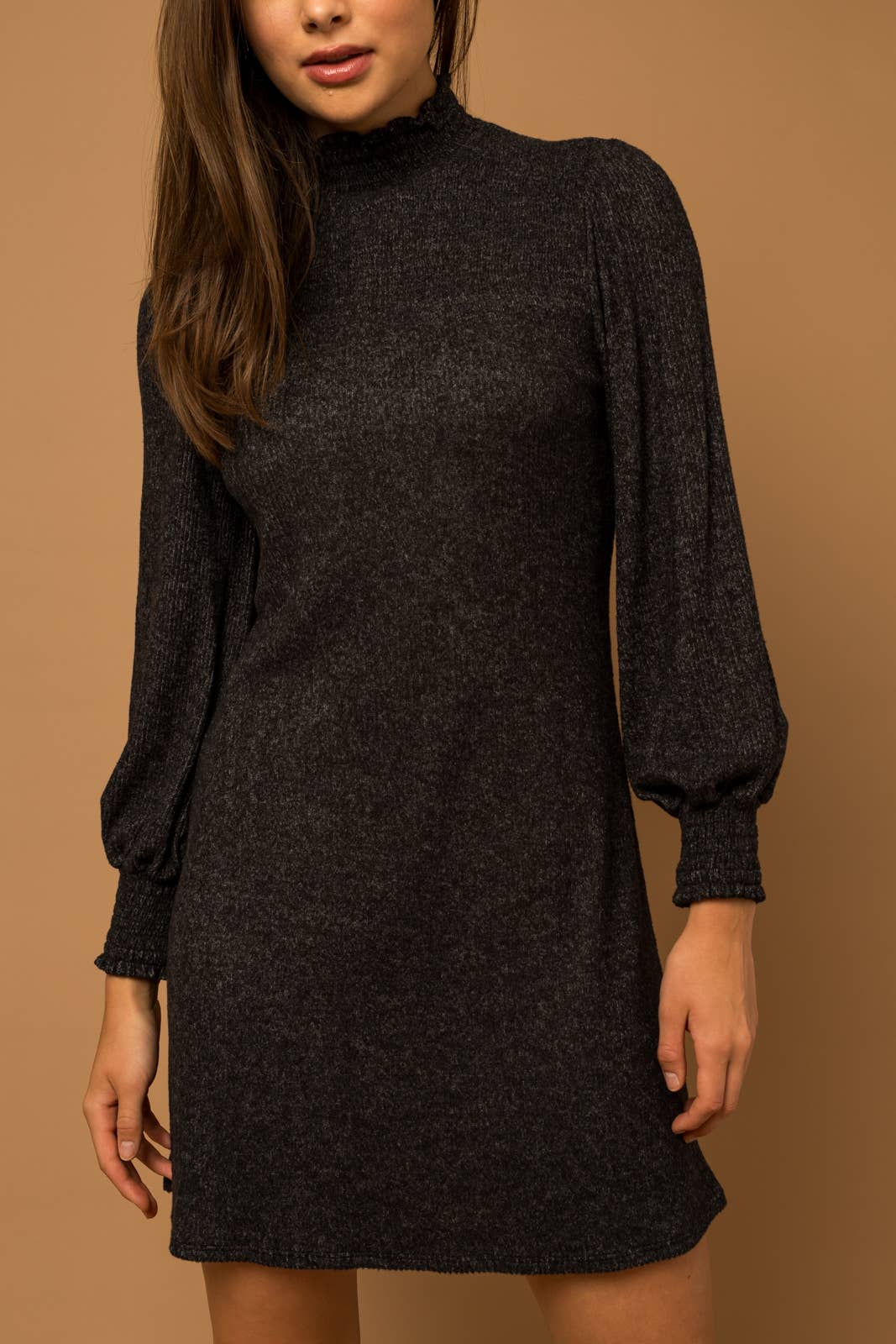 LONGSLEEVE MIDI DRESS