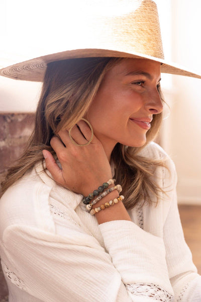 Funky Imperfect Brass Drop Earrings: Brass