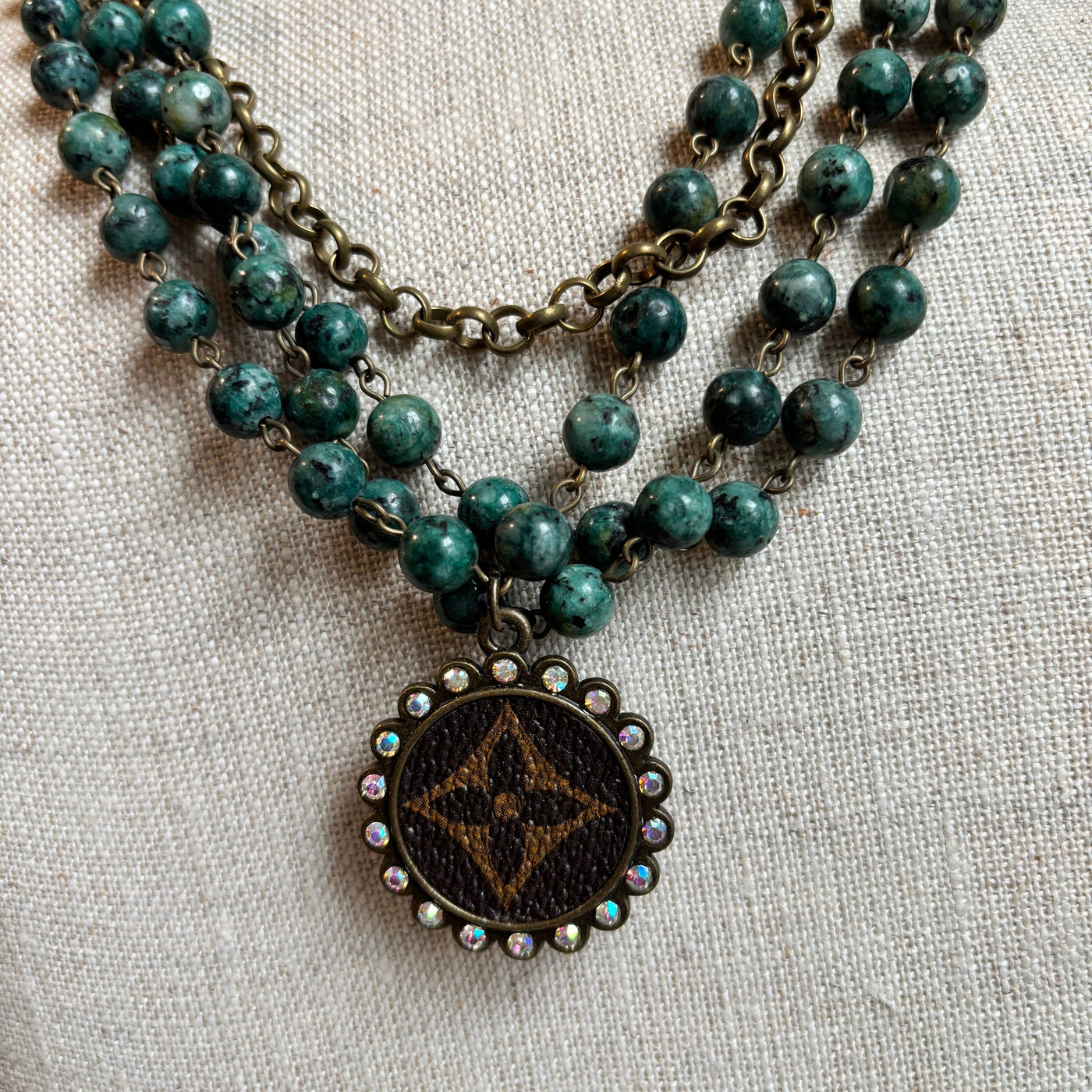 African Jasper Layered Necklace