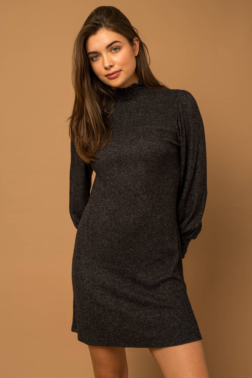 LONGSLEEVE MIDI DRESS