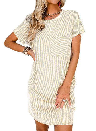 Summer Casual T-shirt Short-sleeved Dress