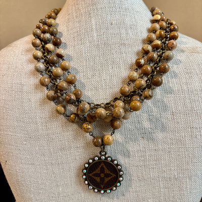 Natural Jasper Layered Necklace