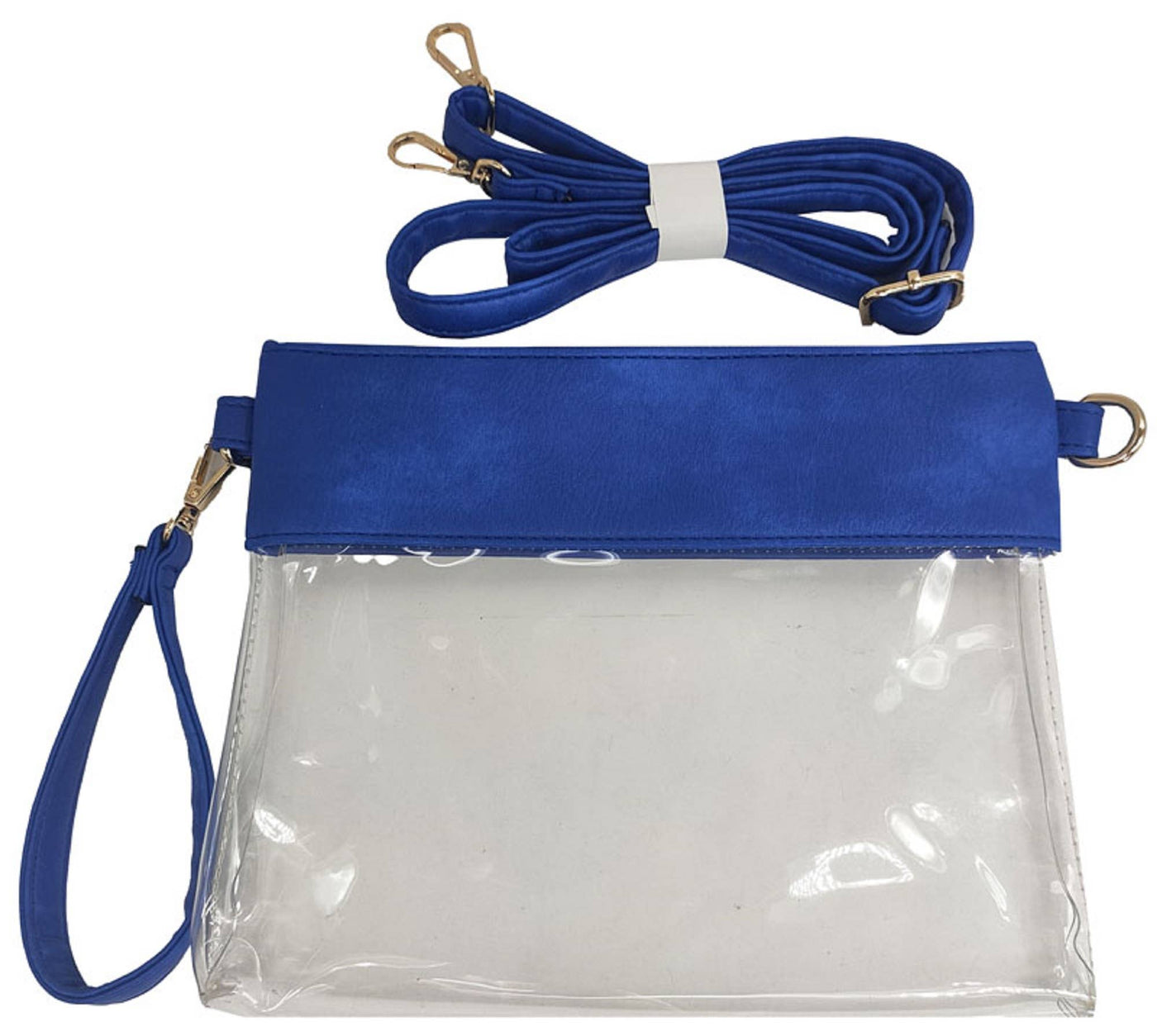 Game Day Clear Crossbody Bag/Clutch: Cow
