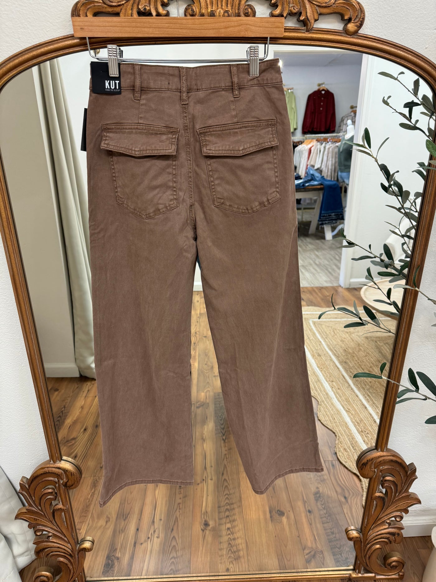 Wide Leg Brown Jeans