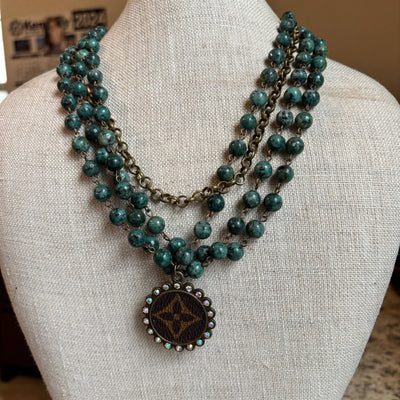 African Jasper Layered Necklace