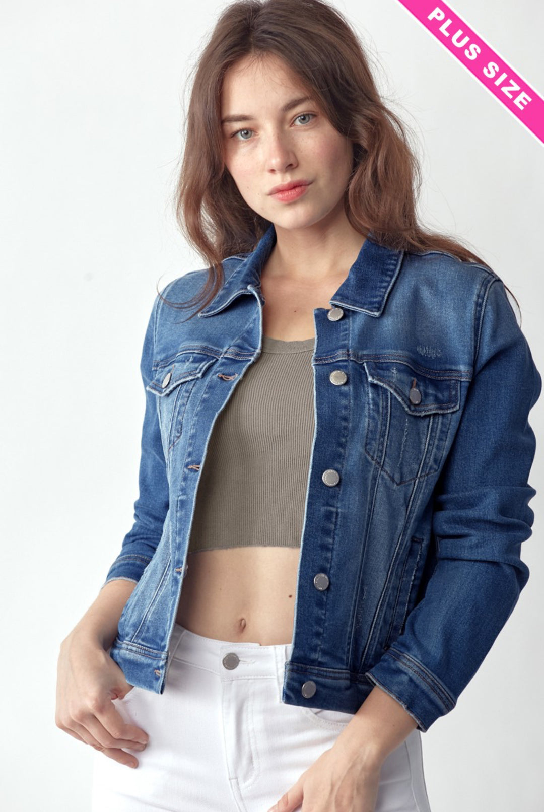 Vintage Wash Denim Jacket – 1403 Pom