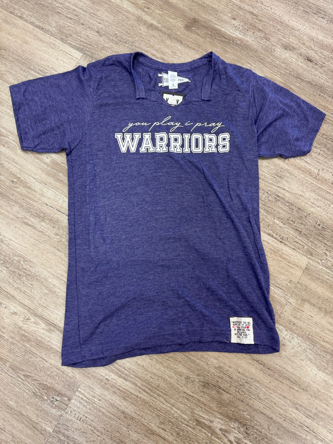 WARRIORS Cut V-Neck | School Spirit colors: Purple