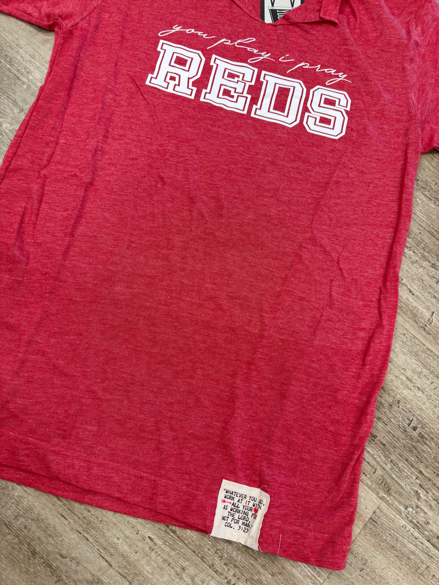 REDS Cut V-Neck | School Spirit colors: Red