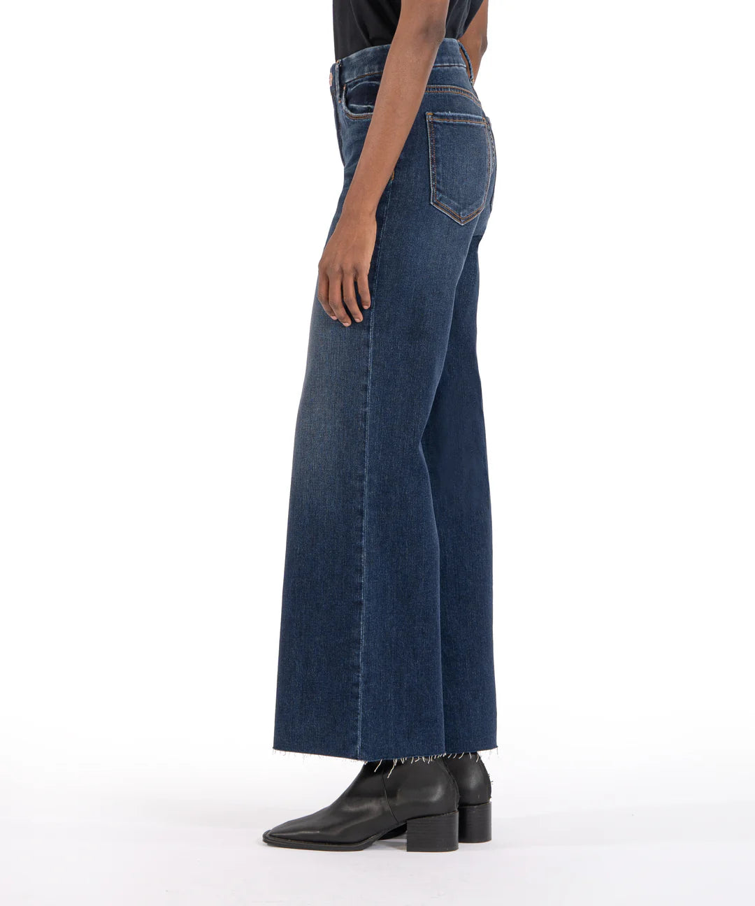 Dark Wash Meg High Rise Fab Ab Wide Leg