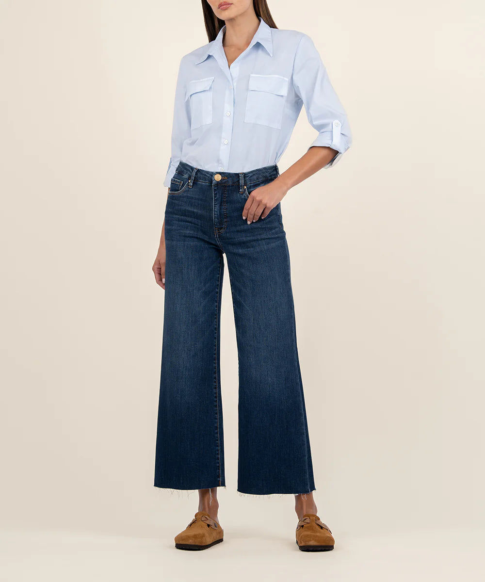 Dark Wash Meg High Rise Wide Leg