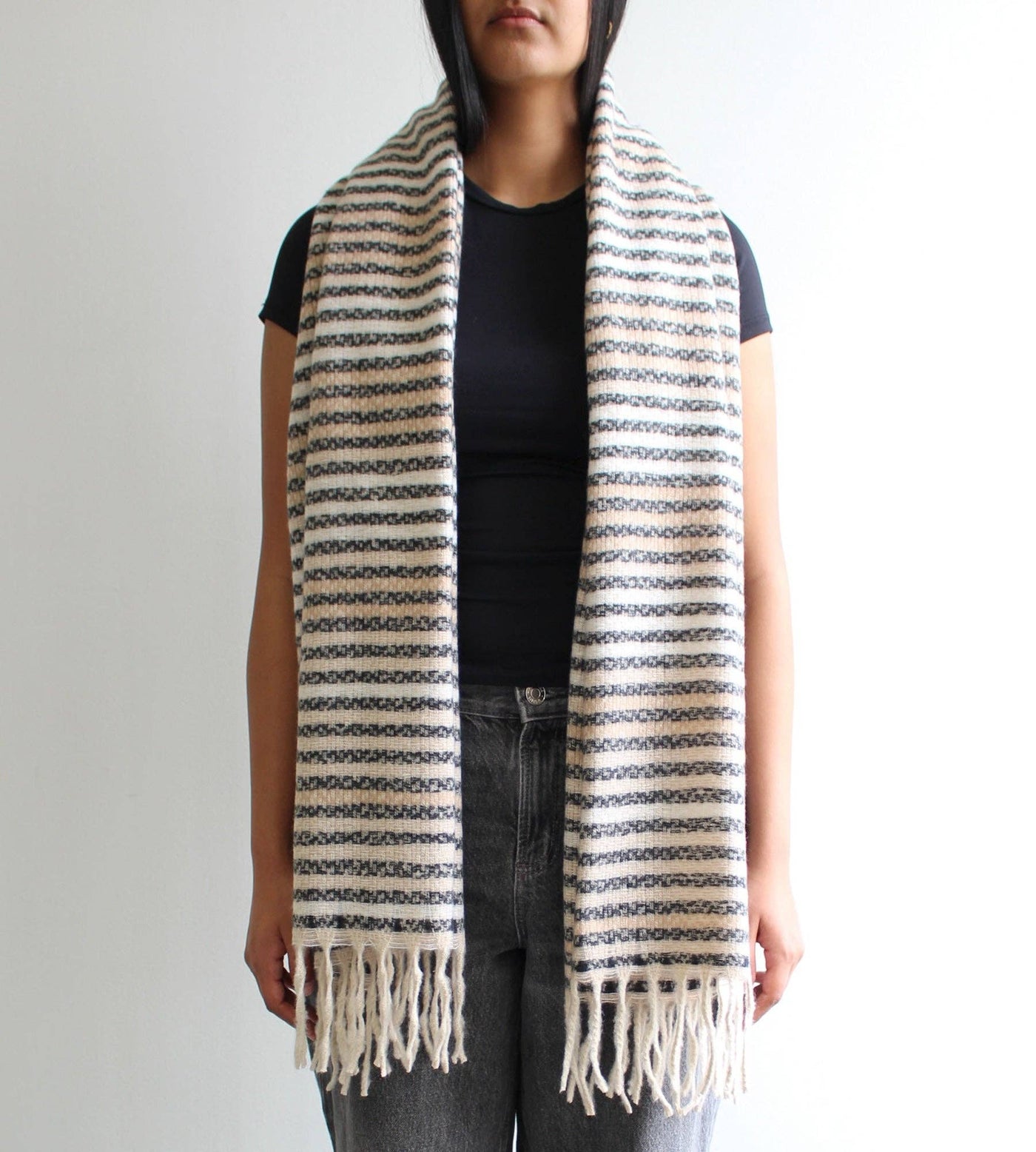 Hazel Winter Scarf | Striped