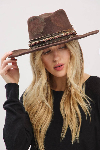 Betsy 2 in 1 Rustic Cowgirl/Fedora Hat