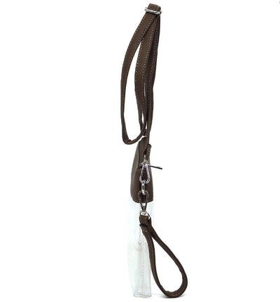 Game Day Clear Crossbody Bag/Clutch: Cow