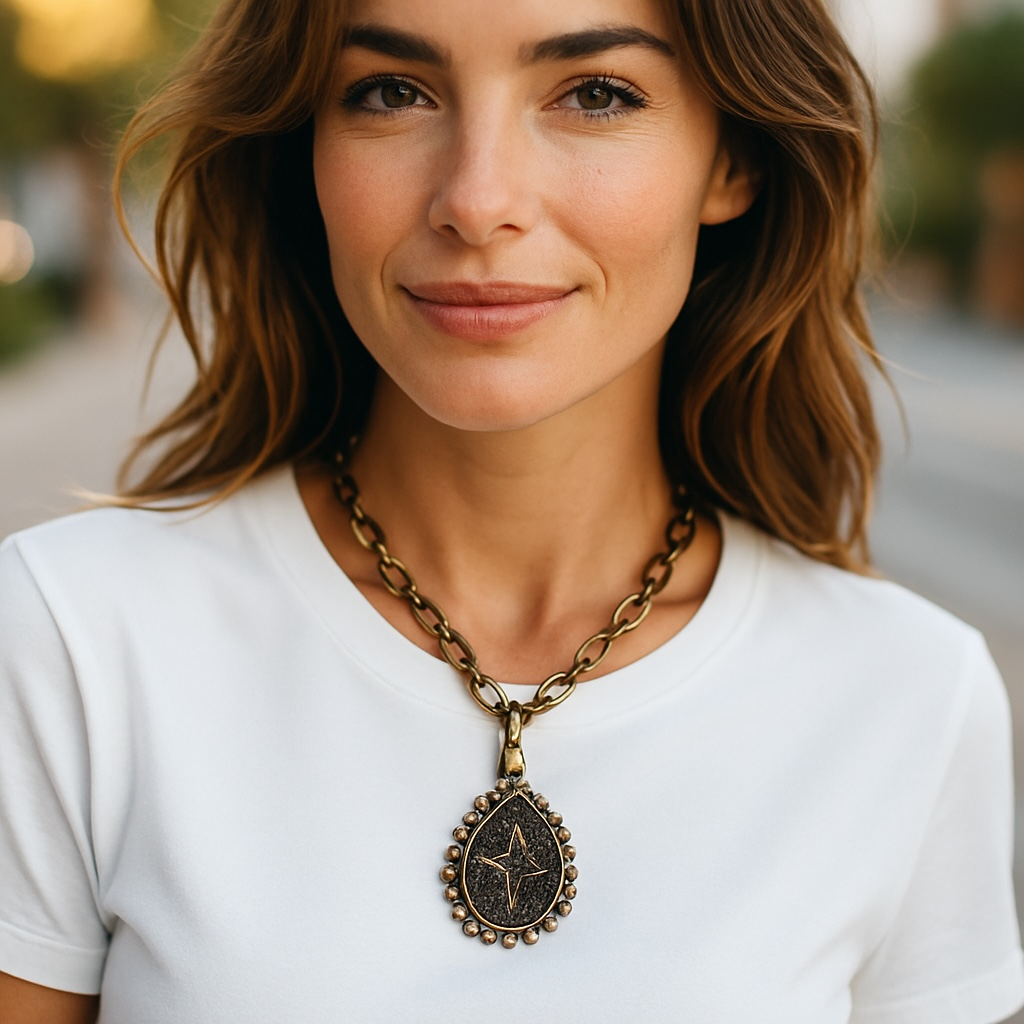 Teardrop Rhinestone Necklace