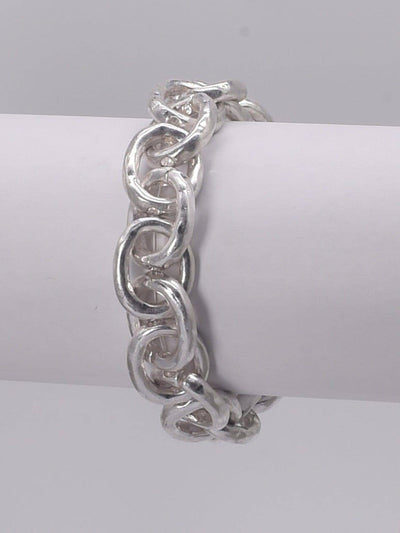 Link Chain Stretch Bracelet: Gold