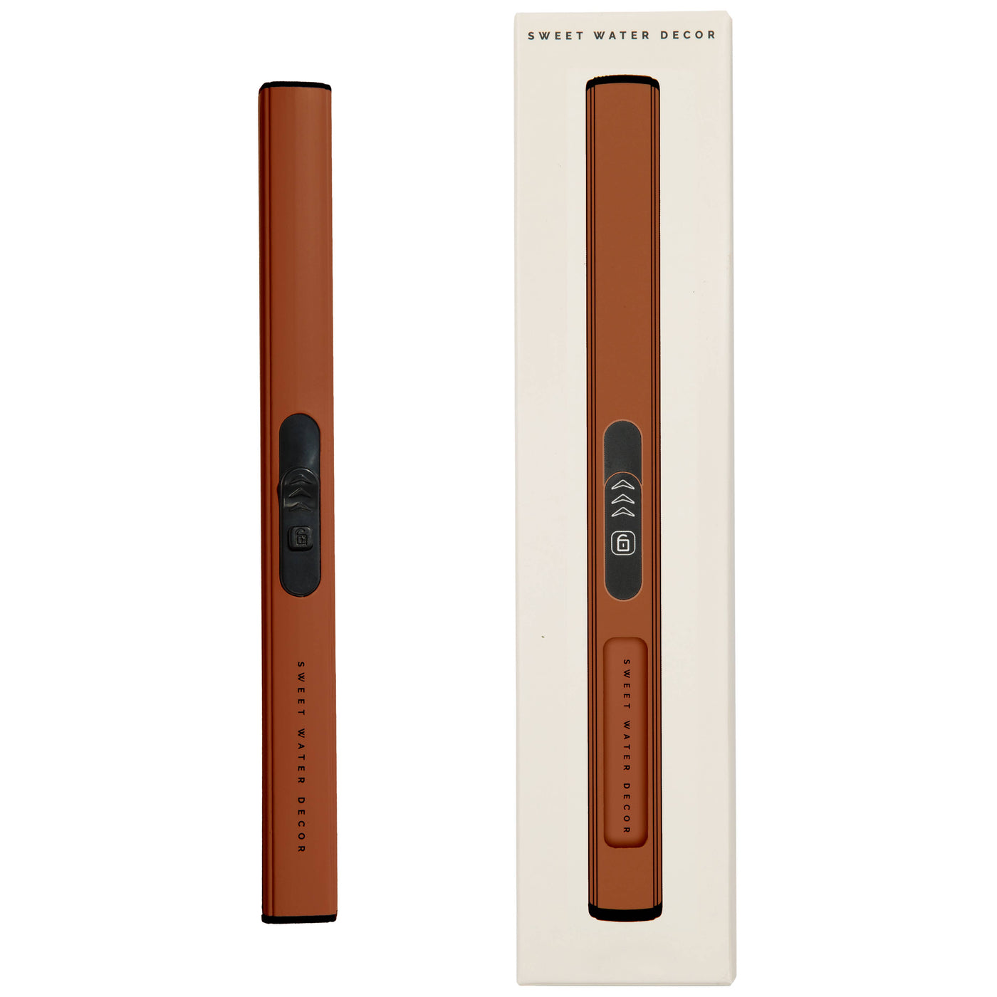 Burnt Orange Rechargeable Electric Lighter -Home Decor