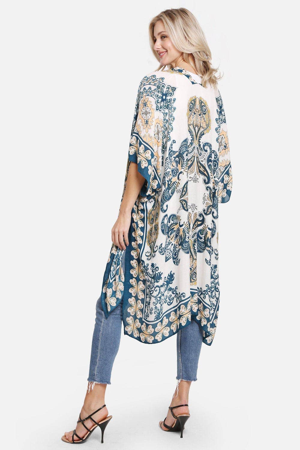 Hayley Paisley Print Kimono