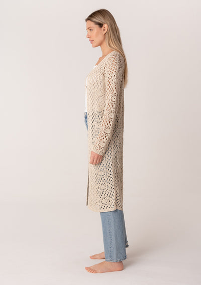 Long Sleeve Crochet Cardigan