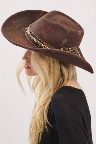 Betsy 2 in 1 Rustic Cowgirl/Fedora Hat