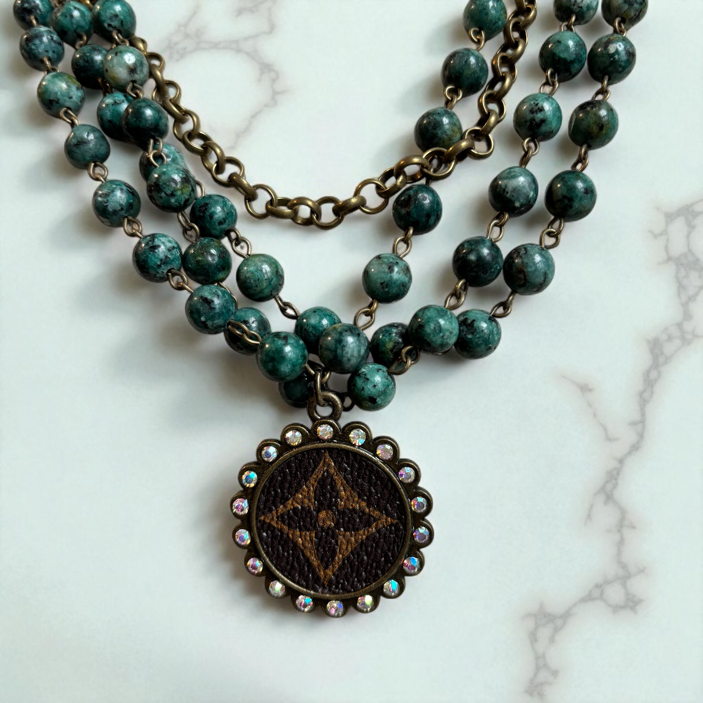 African Jasper Layered Necklace