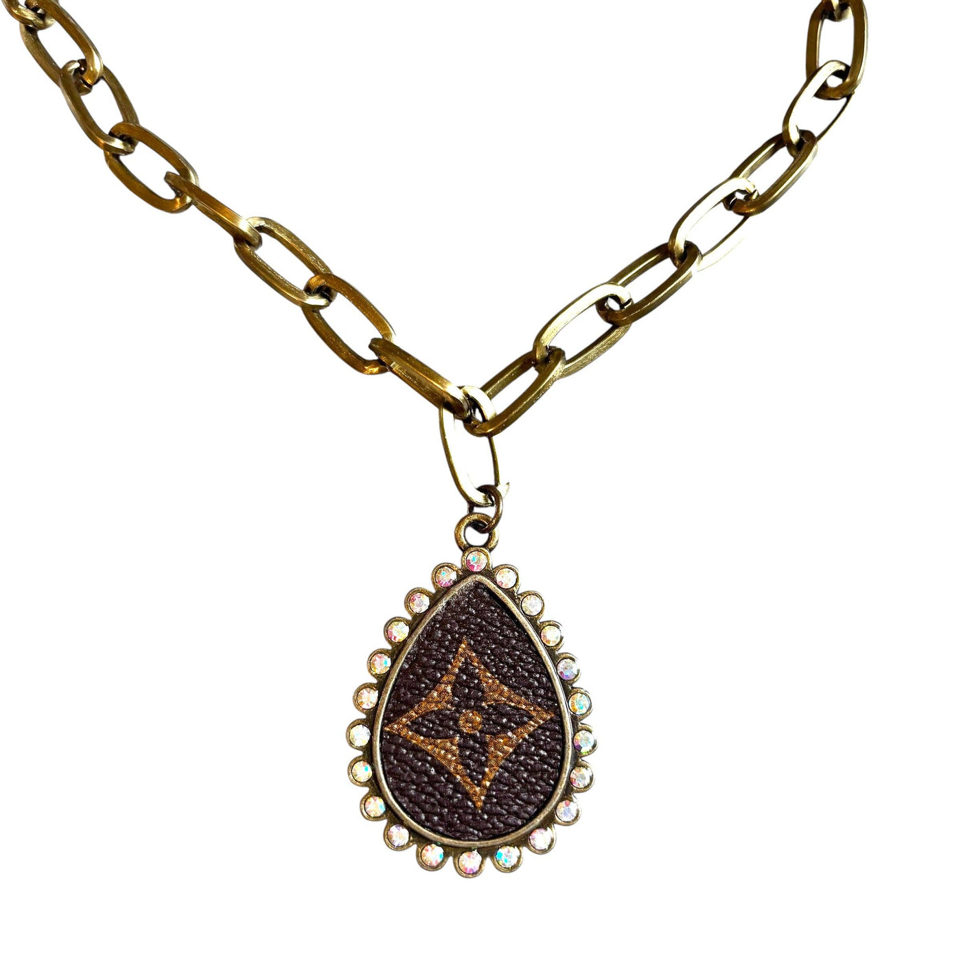 Teardrop Rhinestone Necklace