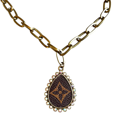 Teardrop Rhinestone Necklace