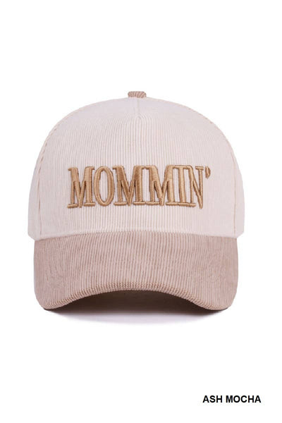 Mommin’ Two Tone Corduroy Cap / OS