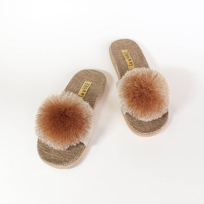 Pom Pom Slides | Champagne: Small,Medium,Large