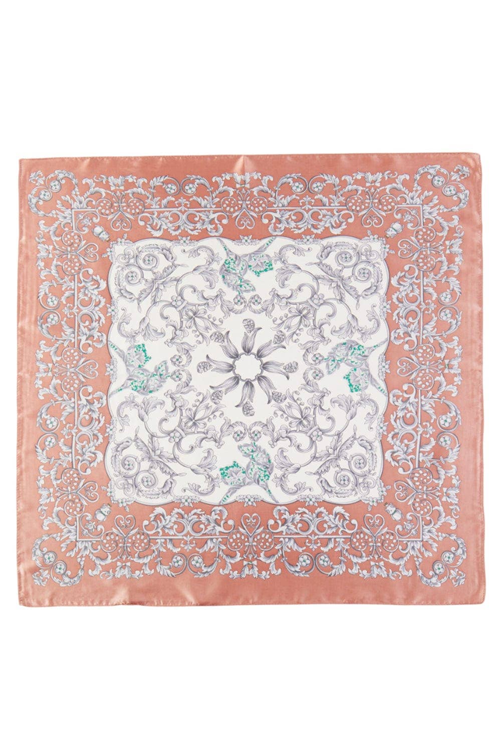 Baroque Pattern Bandana: Rust