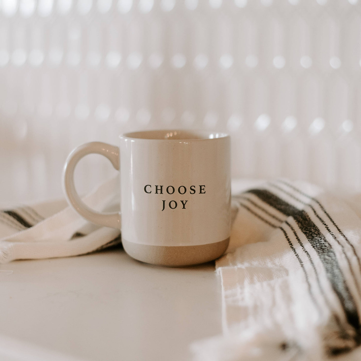 Choose Joy Stoneware Coffee Mug -Home Decor & Gift