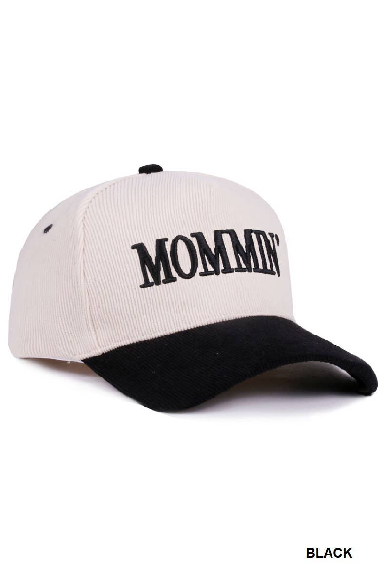 Mommin’ Two Tone Corduroy Cap / OS